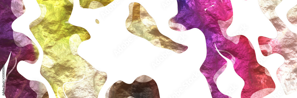 Poster modern shaped abstract figure background element with surface texture and burly wood, tan and dark m