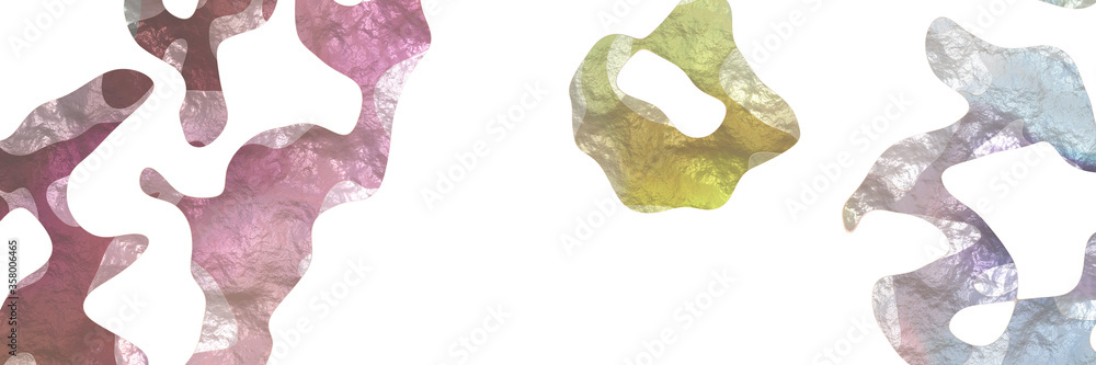 Aufkleber modern shaped abstract figure background element with surface texture and rosy brown, lavender and p