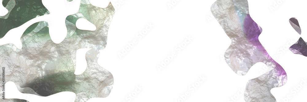 Poster modern shaped abstract figure background element with surface texture and silver, pastel gray and dim gray colors on white background