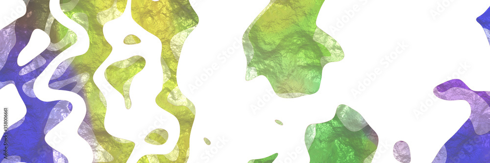 Poster modern shaped abstract figure background element with surface texture and dark khaki, light pastel p