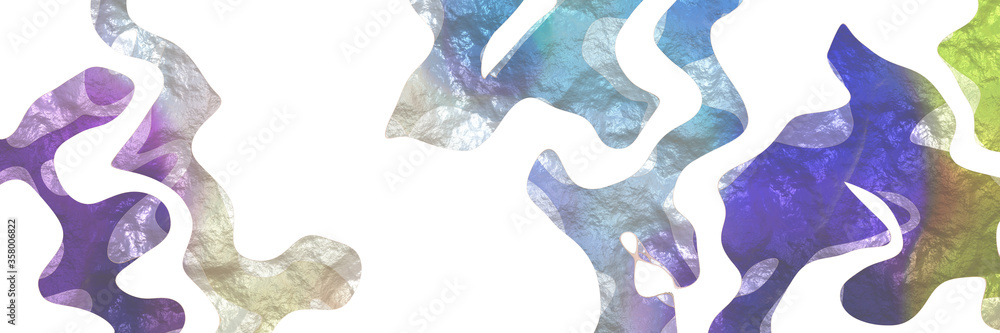 Poster creative modern shaped figure background element with surface texture and light slate gray, slate gray and pastel brown colors on white background