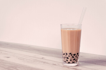 Tapioca drink. Brown.　タピオカドリンク  ブラウン