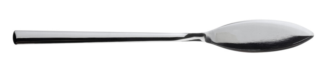 Silver knife silverware isolated on white background