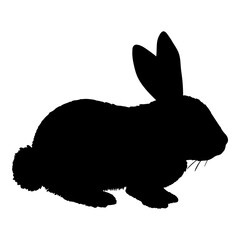 Vector Silhouette of Rabbit © nikiteev