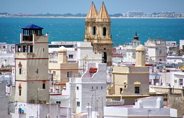 The City of Cadiz Spain Andalusia from the perspective of different viewpoints © othman