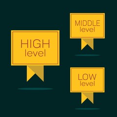 Minimalist and modern design with level text