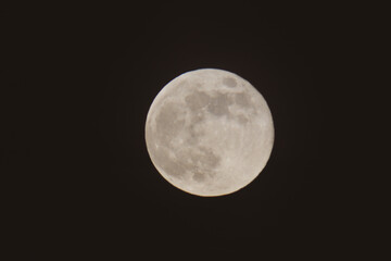 Closeup of full moon taken in Germany