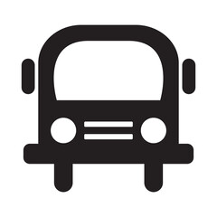 school bus icon, education icon vector