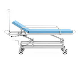 Hospital Bed Isolated