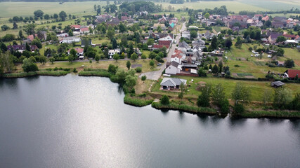 Drohnenflug über Sollnitzer See Dessau-Roßlau, Sachsen-Anhalt, Deutschland 2020