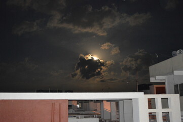 Moon behind the Cloud