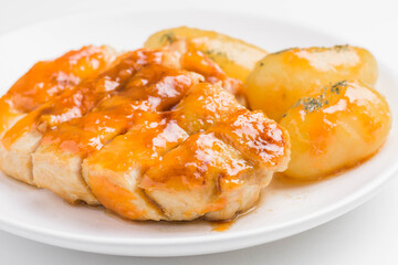 チキンのアプリコットソース
