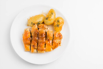 チキンのアプリコットソース
