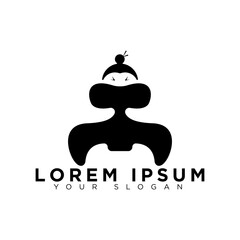 Obraz premium simple sumo icon logo design
