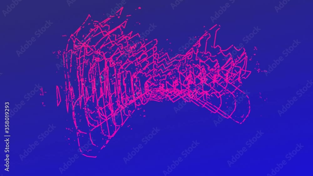 Poster retro style visualization of voice record or audio file illustrated by artificial intelligence, wave