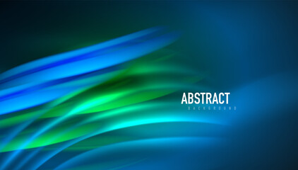 Fluid wave lines background. Trendy abstract layout template for business or technology presentation, internet poster or web brochure cover, wallpaper