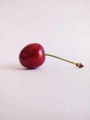 cherry on a white background