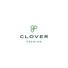 clover leaf logo vector icon illustration