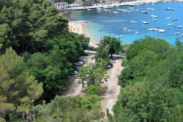 Palinuro – Parcheggio del porto dal sentiero della pineta