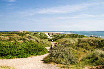 GRENEN, DENMARK - JULY 12: The northmost point of Denmark which is called Grenen or The Branch on...