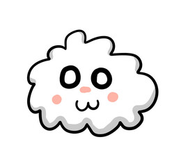 Cartoon Stylized Adorable Cloud