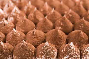 Tasty dessert food background.