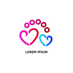 Template wedding logo heart. Love logo.