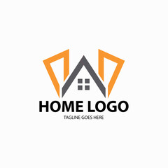 Home logo. Property icon design template. Vector illustration
