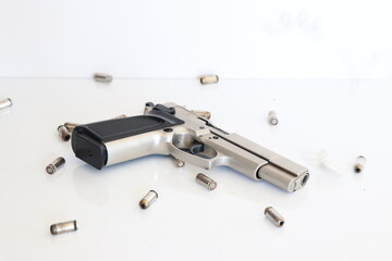 gun and bullets