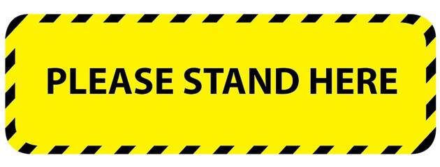 Fototapeta premium Social distancing concept for preventing coronavirus covid-19 with Wording and black tape sign border on yellow background 