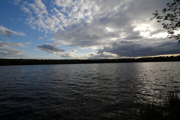Small lake in the nature