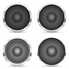 Audio speaker vector design illustration isolated on white background