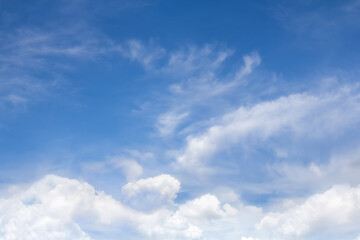 Naklejka na ściany i meble cloudy with blue sky