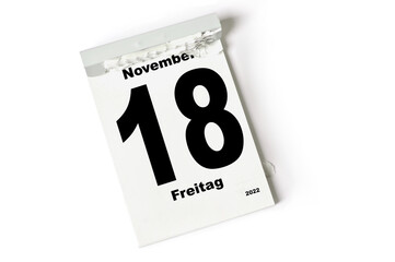 18 November 2022