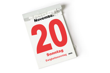  20 November 2022 Ewigkeitssonntag