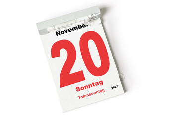 20  November 2022 Totensonntag