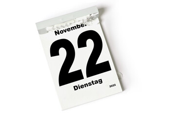 22 November 2022