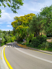 Barcelona, Montjuic, botanical garden with its beautiful parks