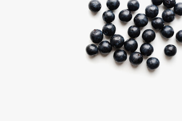 turn on a white background, wild plum, fresh berries