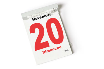  20 Novembre 2022