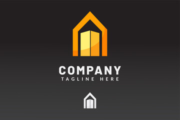 Logo Template Building For Real estate company brand and contractor