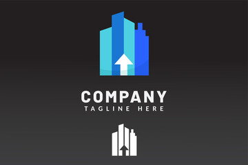 Logo Template Building For Real estate company brand and contractor