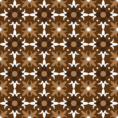 Modern soft mocca color design for tradisional typical batik Parang