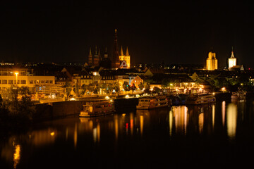 Würzburg, Deutschland bei Nacht