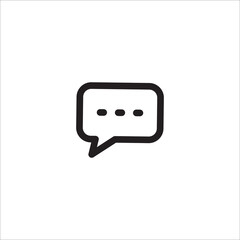 Bubble speech line icon