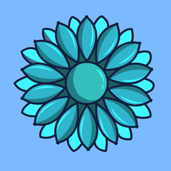 Flower mandala vector illustration