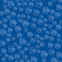 Seamless Pattern with Document Files Folders Icons