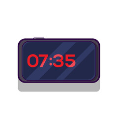 Digital clock vector illustration