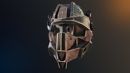 Obraz na płótnie Canvas Sci fi helmet 