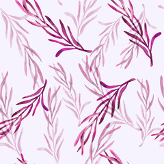 simple purple pattern with leaves